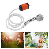 Portable Shower Camping Shower 3 Gears Adjustable Outdoor Camp Shower Pump Electric Rechargeable Portable Camping Shower Orange - Extra Image