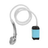 Portable Shower Camping Shower 3 Gears Adjustable Outdoor Camp Shower Pump Electric Rechargeable Portable Camping Shower Blue - Extra Image
