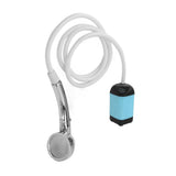 Portable Shower Camping Shower 3 Gears Adjustable Outdoor Camp Shower Pump Electric Rechargeable Portable Camping Shower Blue