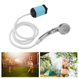 Portable Shower Camping Shower 3 Gears Adjustable Outdoor Camp Shower Pump Electric Rechargeable Portable Camping Shower Blue - Extra Image