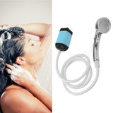 Portable Shower Camping Shower 3 Gears Adjustable Outdoor Camp Shower Pump Electric Rechargeable Portable Camping Shower Blue