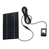 Solar Water Pump Kit 9V 1.8W Easy Mounting Anti Clogging Mesh Solar Pond Pump with Nozzles for Garden Pool Decoration