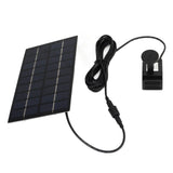 Solar Water Pump Kit 9V 1.8W Easy Mounting Anti Clogging Mesh Solar Pond Pump with Nozzles for Garden Pool Decoration