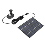 Solar Water Pump Kit 9V 1.8W Easy Mounting Anti Clogging Mesh Solar Pond Pump with Nozzles for Garden Pool Decoration