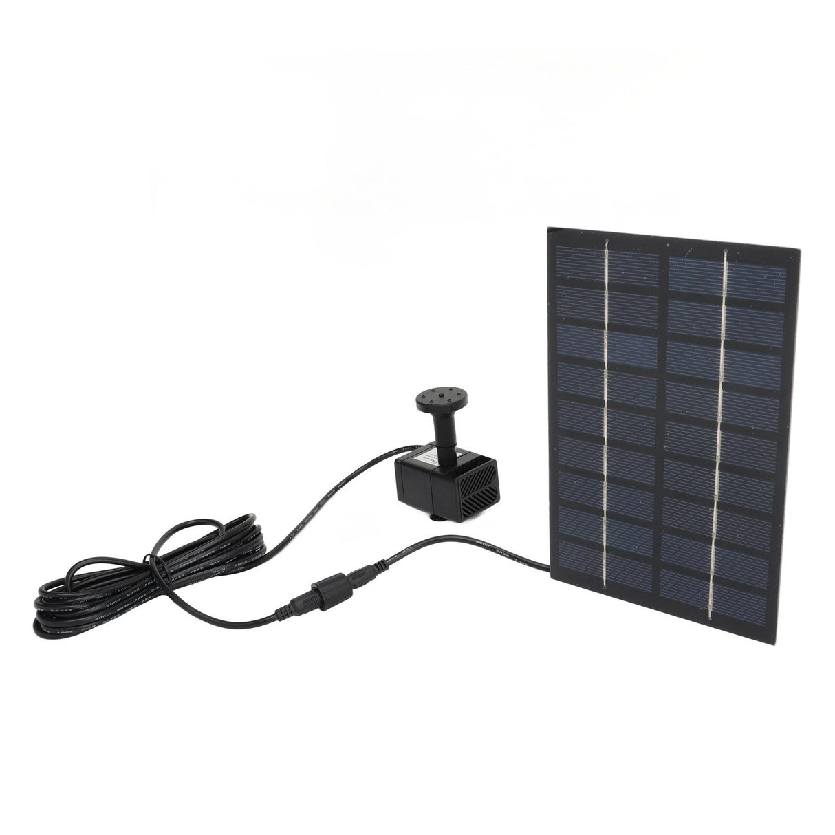 Solar Water Pump Kit 9V 1.8W Easy Mounting Anti Clogging Mesh Solar Pond Pump with Nozzles for Garden Pool Decoration