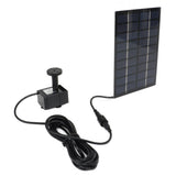 Solar Water Pump Kit 9V 1.8W Easy Mounting Anti Clogging Mesh Solar Pond Pump with Nozzles for Garden Pool Decoration