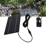 Solar Water Pump Kit 9V 1.8W Easy Mounting Anti Clogging Mesh Solar Pond Pump with Nozzles for Garden Pool Decoration