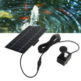 Solar Water Pump Kit 9V 1.8W Easy Mounting Anti Clogging Mesh Solar Pond Pump with Nozzles for Garden Pool Decoration