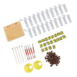 Queen Bee Rearing System Plastic Breeding Cell Cup Kit Beekeeping Grafting Equipments Supplies - Top-Down View