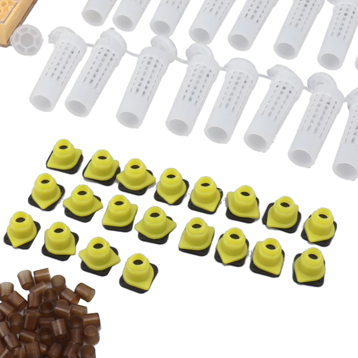 Queen Bee Rearing System Plastic Breeding Cell Cup Kit Beekeeping Grafting Equipments Supplies