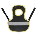 Chicken Reflective Vest Warm Safe Lightweight Poultry Harness Vest for Hen Ducks Geese Black