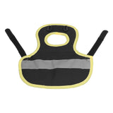 Chicken Reflective Vest Warm Safe Lightweight Poultry Harness Vest for Hen Ducks Geese Black