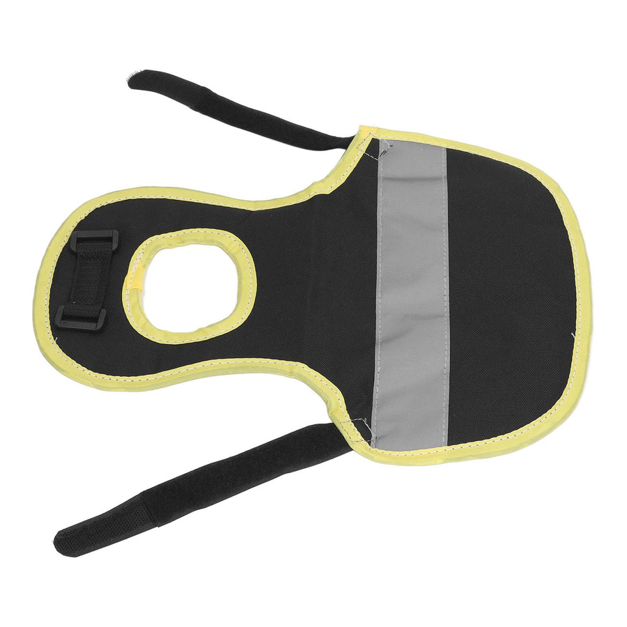 Chicken Reflective Vest Warm Safe Lightweight Poultry Harness Vest for Hen Ducks Geese Black