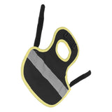 Chicken Reflective Vest Warm Safe Lightweight Poultry Harness Vest for Hen Ducks Geese Black