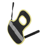 Chicken Reflective Vest Warm Safe Lightweight Poultry Harness Vest for Hen Ducks Geese Black