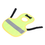 Chicken Reflective Vest Warm Safe Lightweight Poultry Harness Vest for Hen Ducks Geese Fluorescent Green - Top-Down View