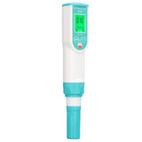 PH Salinity Temperature Tester High Accuracy IP65 Waterproof Portable Digital Water Quality Meter for Home Hotel - Close-Up Angle