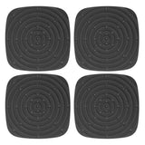 4pcs Chicken Nest Mat Washable Chicken Nesting Pads Nesting Box Pads for Laying Eggs Black