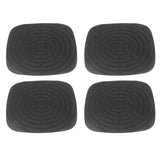 4pcs Chicken Nest Mat Washable Chicken Nesting Pads Nesting Box Pads for Laying Eggs Black - Front View