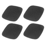 4pcs Chicken Nest Mat Washable Chicken Nesting Pads Nesting Box Pads for Laying Eggs Black