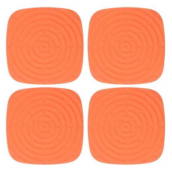 4pcs Chicken Nest Mat Washable Chicken Nesting Pads Nesting Box Pads for Laying Eggs Orange