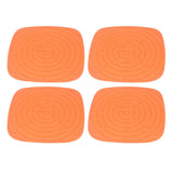4pcs Chicken Nest Mat Washable Chicken Nesting Pads Nesting Box Pads for Laying Eggs Orange - Side View