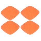 4pcs Chicken Nest Mat Washable Chicken Nesting Pads Nesting Box Pads for Laying Eggs Orange - Rear View
