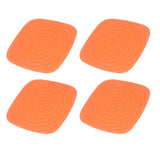 4pcs Chicken Nest Mat Washable Chicken Nesting Pads Nesting Box Pads for Laying Eggs Orange
