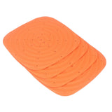 4pcs Chicken Nest Mat Washable Chicken Nesting Pads Nesting Box Pads for Laying Eggs Orange - Low Angle