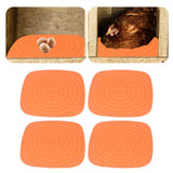 4pcs Chicken Nest Mat Washable Chicken Nesting Pads Nesting Box Pads for Laying Eggs Orange - Extra Image
