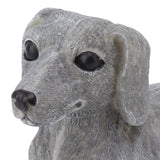 Dog Garden Statues DIY Lifelike Prevent Cracking Resin Dog Statues Home Decor for Courtyard Lawn Dachshund - Extra Image