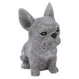 Dog Garden Statues DIY Lifelike Prevent Cracking Resin Dog Statues Home Decor for Courtyard Lawn Sitting Dog