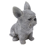 Dog Garden Statues DIY Lifelike Prevent Cracking Resin Dog Statues Home Decor for Courtyard Lawn Sitting Dog