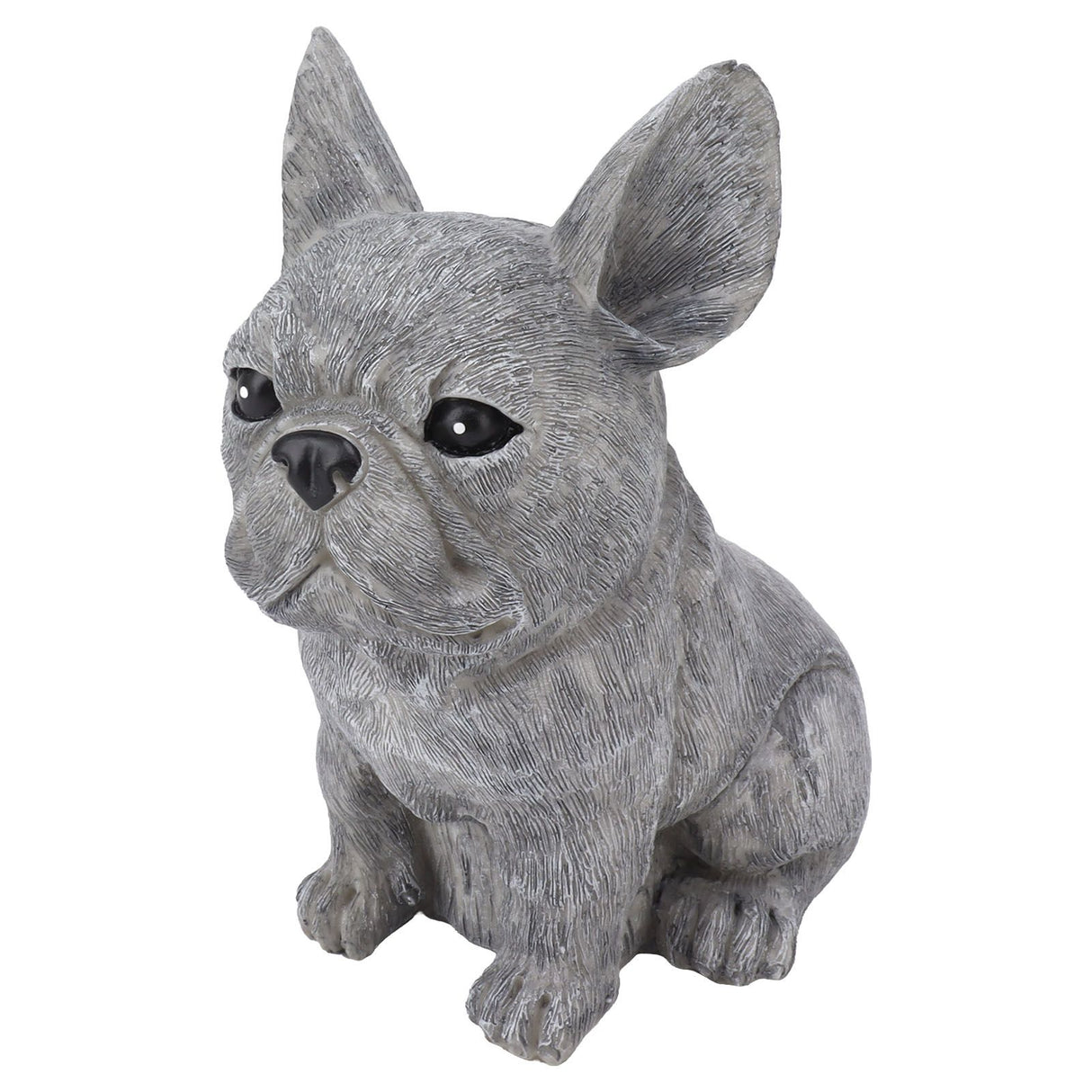 Dog Garden Statues DIY Lifelike Prevent Cracking Resin Dog Statues Home Decor for Courtyard Lawn Sitting Dog