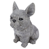 Dog Garden Statues DIY Lifelike Prevent Cracking Resin Dog Statues Home Decor for Courtyard Lawn Sitting Dog
