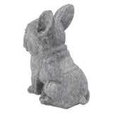 Dog Garden Statues DIY Lifelike Prevent Cracking Resin Dog Statues Home Decor for Courtyard Lawn Sitting Dog - Close-Up Angle