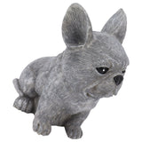 Dog Garden Statues DIY Lifelike Prevent Cracking Resin Dog Statues Home Decor for Courtyard Lawn Sitting Dog - Low Angle