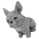 Dog Garden Statues DIY Lifelike Prevent Cracking Resin Dog Statues Home Decor for Courtyard Lawn Sitting Dog