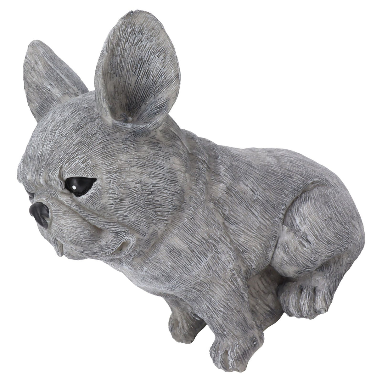 Dog Garden Statues DIY Lifelike Prevent Cracking Resin Dog Statues Home Decor for Courtyard Lawn Sitting Dog