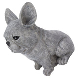 Dog Garden Statues DIY Lifelike Prevent Cracking Resin Dog Statues Home Decor for Courtyard Lawn Sitting Dog