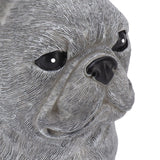 Dog Garden Statues DIY Lifelike Prevent Cracking Resin Dog Statues Home Decor for Courtyard Lawn Sitting Dog - Extra Image