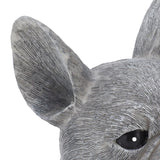 Dog Garden Statues DIY Lifelike Prevent Cracking Resin Dog Statues Home Decor for Courtyard Lawn Sitting Dog - Extra Image