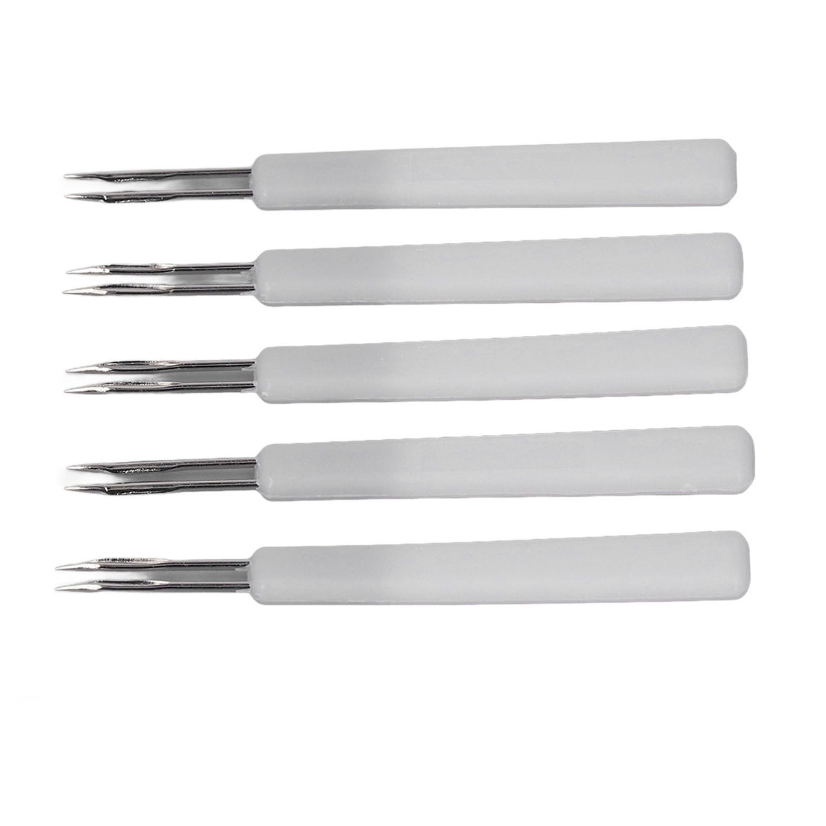 50Pcs Chicken Poultry Double Needle Thorn Pox Needle Chicken Vaccination Needle Poultry Breeding Equipment White