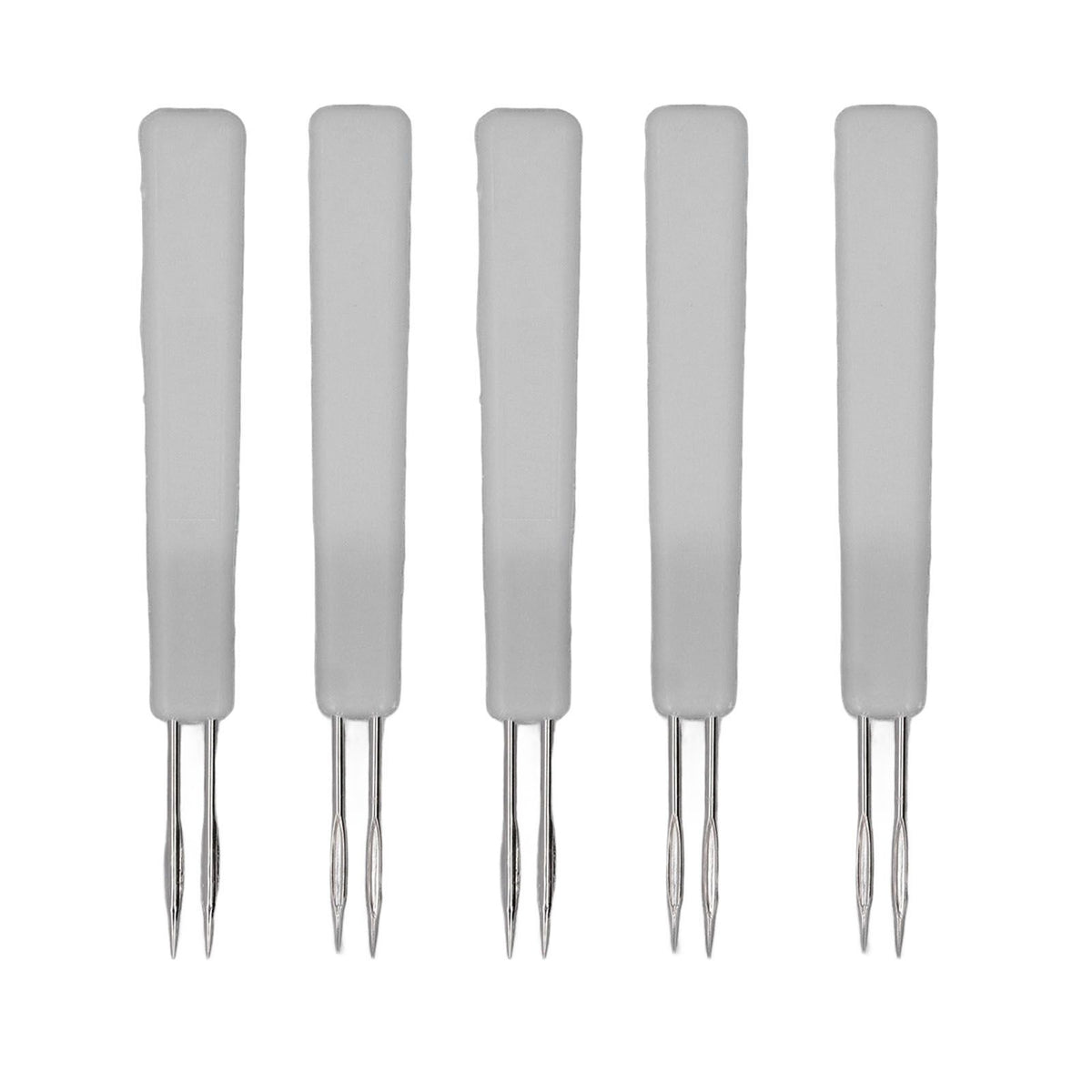 50Pcs Chicken Poultry Double Needle Thorn Pox Needle Chicken Vaccination Needle Poultry Breeding Equipment White