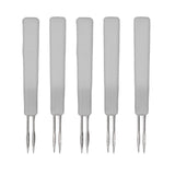 50Pcs Chicken Poultry Double Needle Thorn Pox Needle Chicken Vaccination Needle Poultry Breeding Equipment White - Rear View