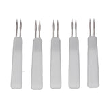 50Pcs Chicken Poultry Double Needle Thorn Pox Needle Chicken Vaccination Needle Poultry Breeding Equipment White