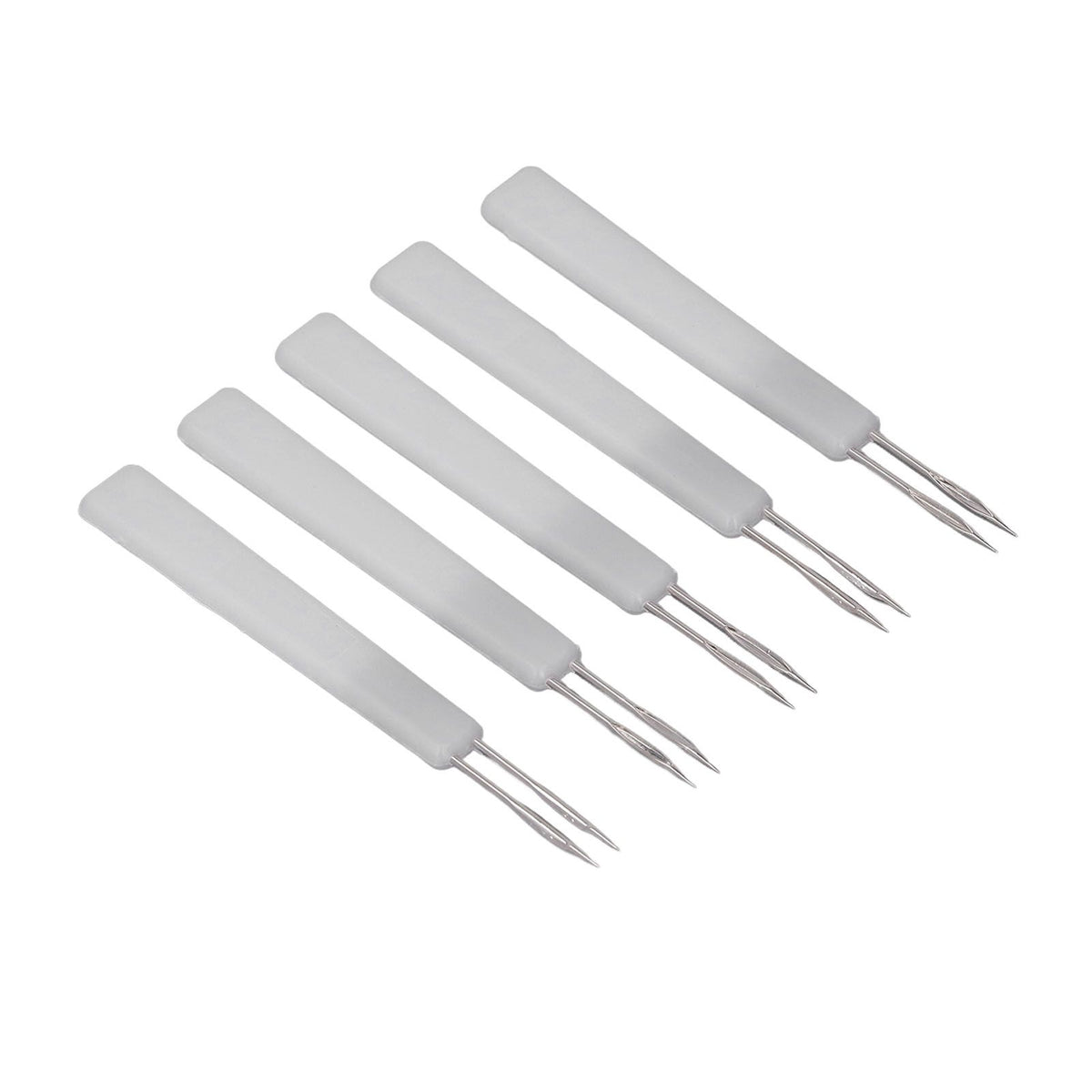 50Pcs Chicken Poultry Double Needle Thorn Pox Needle Chicken Vaccination Needle Poultry Breeding Equipment White