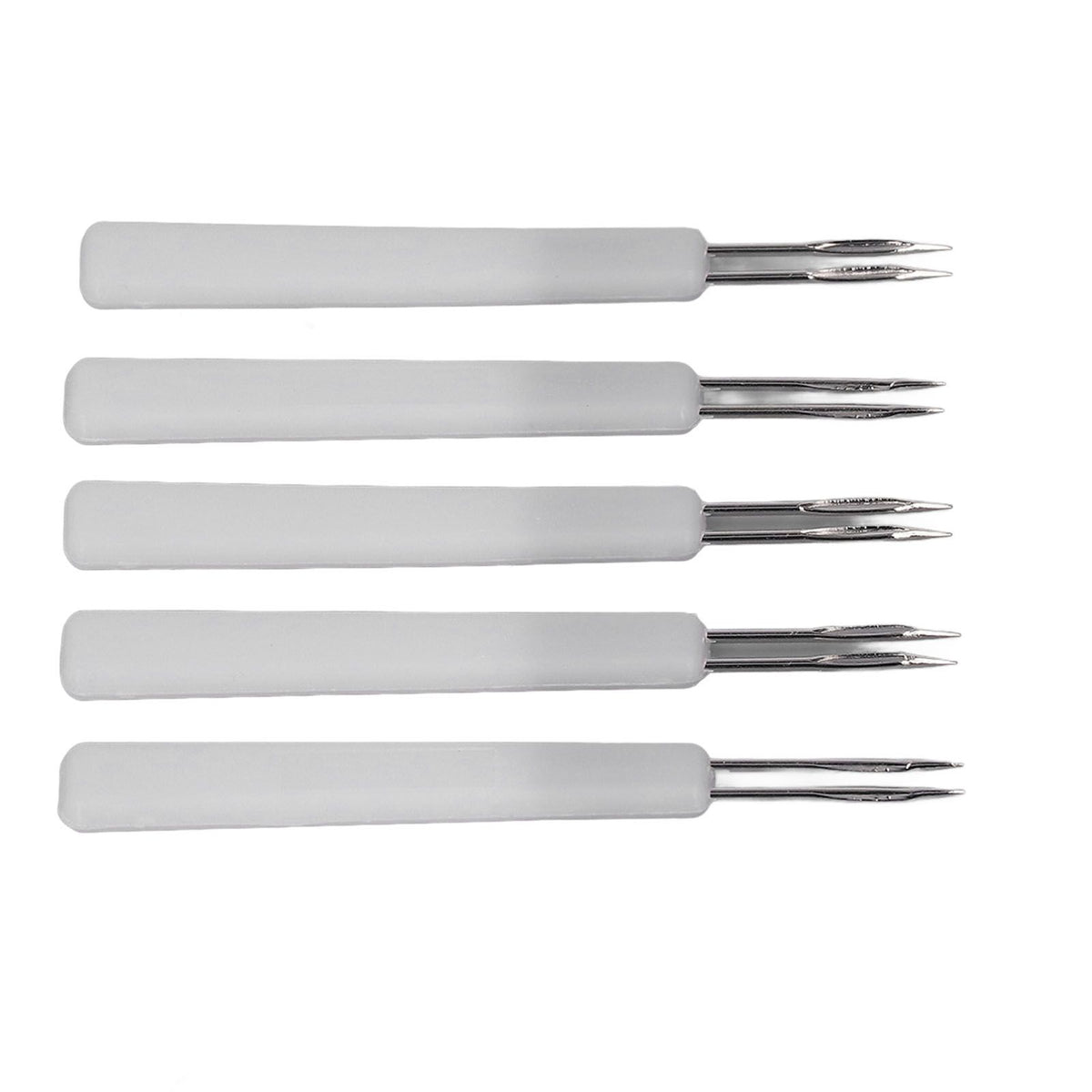 50Pcs Chicken Poultry Double Needle Thorn Pox Needle Chicken Vaccination Needle Poultry Breeding Equipment White