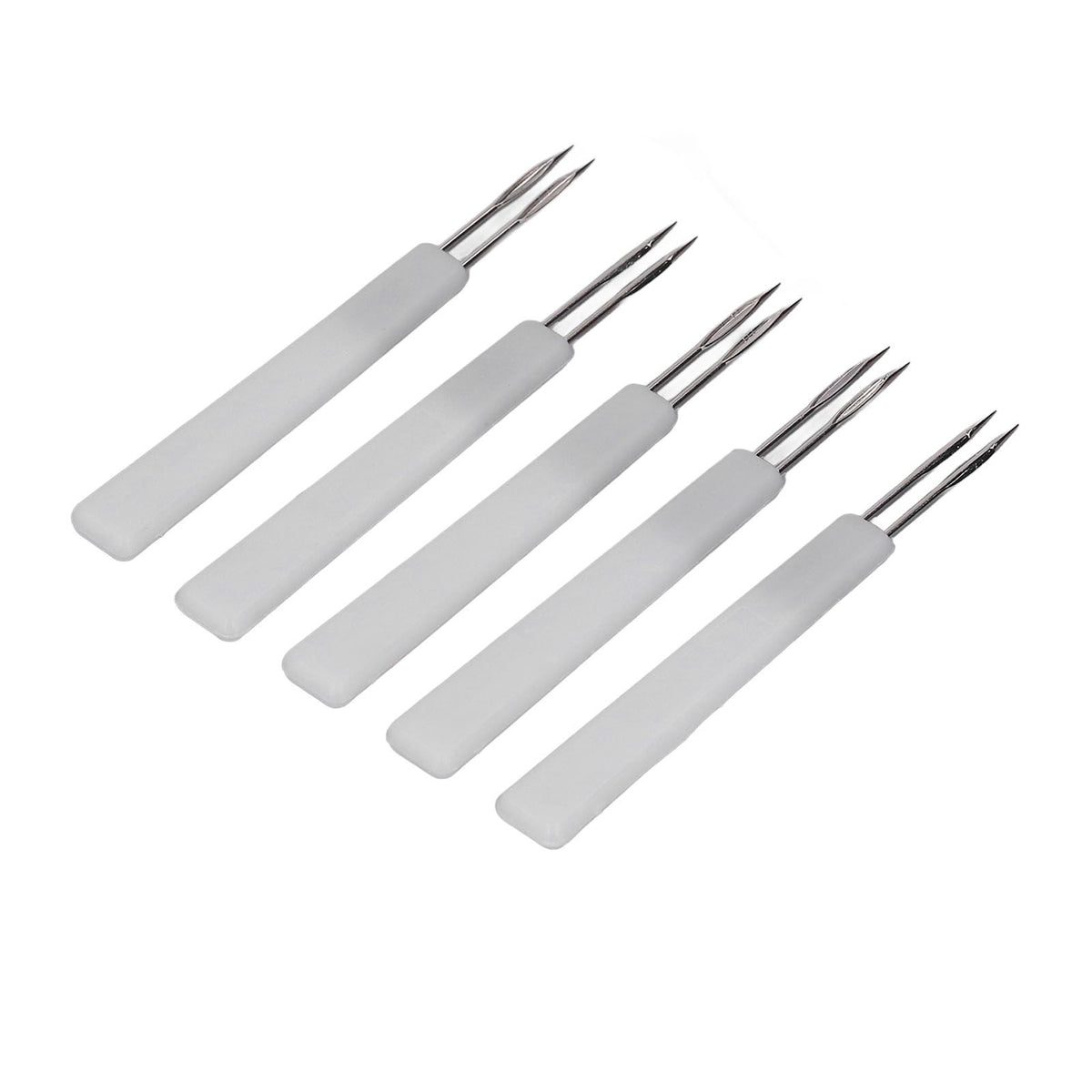 50Pcs Chicken Poultry Double Needle Thorn Pox Needle Chicken Vaccination Needle Poultry Breeding Equipment White