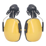 1 Pair Safety Helmet Ear Muff Noise Reduction Helmet Hard Hat Hearing Protection Earmuff for Construction Site